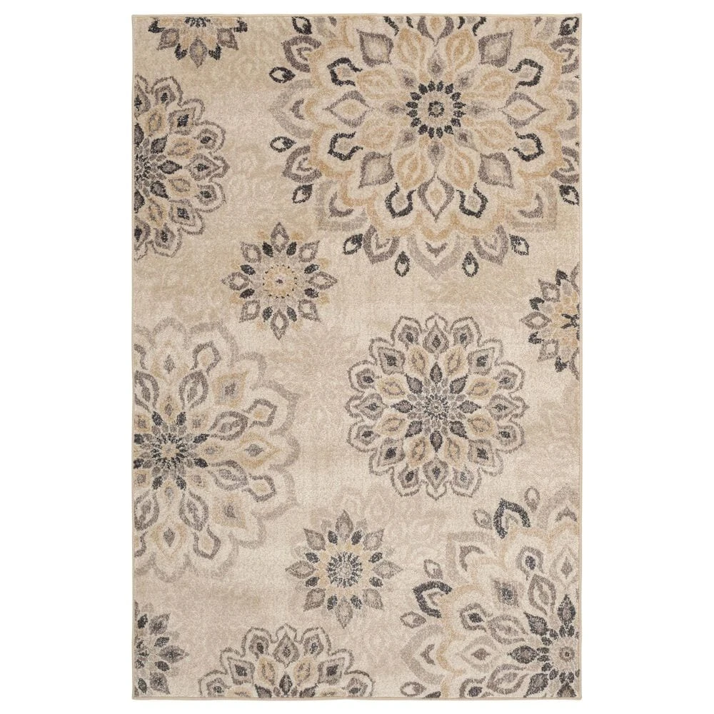 Central Oriental Minerva Asterin 5' X 7'3" Alabaster And Sand Area Rug 3 Central Oriental Minerva Asterin 5' X 7'3" Alabaster And Sand Area Rug