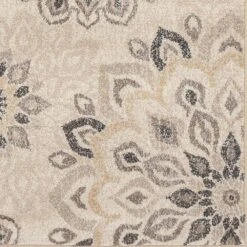 Central Oriental Minerva Asterin 5' X 7'3" Alabaster And Sand Area Rug 15 Central Oriental Minerva Asterin 5' X 7'3" Alabaster And Sand Area Rug -Home Decoration Series 4867596 7