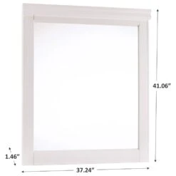 Signature Design By Ashley Anarasia Bedroom Mirror In White -Home Decoration Series 49369390 5