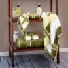 Timberlake Oakville Velour 6-Piece Towel Set In Green