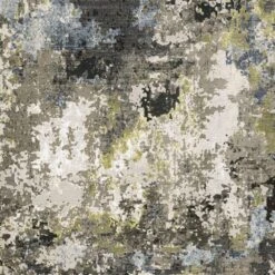 Oriental Weavers Caravan Abstract Painted 2'3" X 7'6" Grey And Green Runner -Home Decoration Series 5009537 3