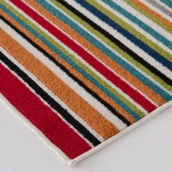 Central Oriental Terrace Tropic Santee 5' X 7'3" Red And Blue Area Rug -Home Decoration Series 5061413 3