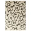 Central Oriental Terrace Tropic Macala 2'6" X 7'3" Snow And Stone Runner -Home Decoration Series 5061546 1
