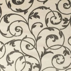 Central Oriental Terrace Tropic Macala 2'6" X 7'3" Snow And Stone Runner -Home Decoration Series 5061546 6