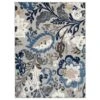 Central Oriental Fontana Pakuna 2'2" X 7'6" Gray And Blue Runner -Home Decoration Series 5062296 1
