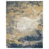 Nourison Twilight 8'6" X 11'6" Navy And Gold Area Rug -Home Decoration Series 5093242 1