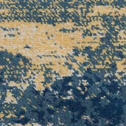 Nourison Twilight 8'6" X 11'6" Navy And Gold Area Rug -Home Decoration Series 5093242 7