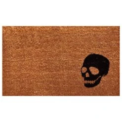 Callaway Skull 1'5" X 2'5" Natural And Black Door Mat