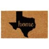 Callaway Texas 1'6" X 2'6" Natural And Black Door Mat -Home Decoration Series 5096179 1