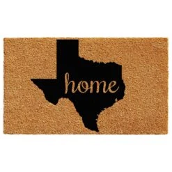 Callaway Texas 1'6" X 2'6" Natural And Black Door Mat