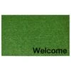Callaway Collins 1'5" X 2'5" Green And Black Door Mat -Home Decoration Series 5096195 1