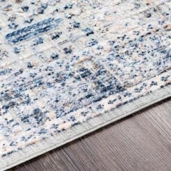 Surya Infinity 7'10" X 10' Dark Blue, Camel, Gray And Cream Area Rug -Home Decoration Series 5099165 5