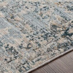 Surya Laila 2'7" X 10' Gray, Navy, Camel, Wheat, Beige, Taupe And Cream Runner -Home Decoration Series 5104338 3