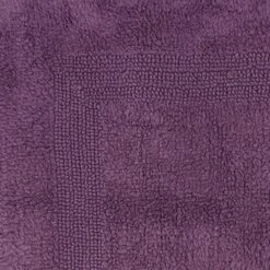 Timberlake Lavish Home 100% Cotton Long Bath Rug In Eggplant 9 Timberlake Lavish Home 100% Cotton Long Bath Rug In Eggplant -Home Decoration Series 51085918 4
