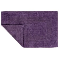 Timberlake Lavish Home 100% Cotton Bath Mat Set In Eggplant -Home Decoration Series 51086254 3