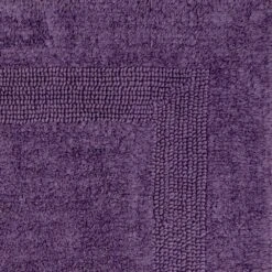 Timberlake Lavish Home 100% Cotton Bath Mat Set In Eggplant -Home Decoration Series 51086254 6