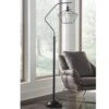 Signature Design By Ashley Makeika Metal Floor Lamp In Black -Home Decoration Series 51331676 1
