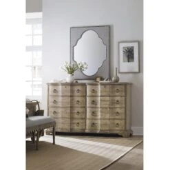 Hooker Furniture Boheme Nourmand Mirror In Linen Wrapped -Home Decoration Series 51676146 4
