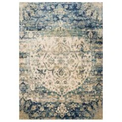 Loloi Anastasia 5'3" X 7'8" Blue And Ivory Area Rug