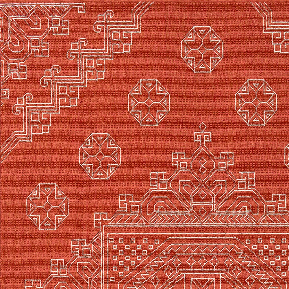 Kaleen Rugs Sunice 2'2" X 8' Tangerine And Ivory Runner 7 Kaleen Rugs Sunice 2'2" X 8' Tangerine And Ivory Runner - Image 5