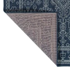 Kaleen Rugs Sunice 1'9" X 3' Navy And White Area Rug -Home Decoration Series 5205598 3
