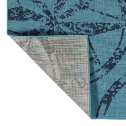 Kaleen Rugs Amalie 2'2" X 8' Light Blue And Navy Indoor/Outdoor Area Rug -Home Decoration Series 5205788 3