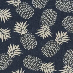 Kaleen Rugs Amalie Pineapple 2'2" X 8' Blue And Ivory Indoor/Outdoor Runner -Home Decoration Series 5207412 5