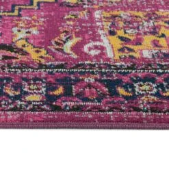 Kaleen Rugs Kaleen Rugs Zumba Beach 2' X 3' Pink, Plum, Gold, Navy, Grey, Turquoise And Black Area Rug -Home Decoration Series 5208378 4