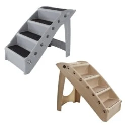 Timberlake Petmaker Folding Plastic Pet Stairs In Tan -Home Decoration Series 52179322 4