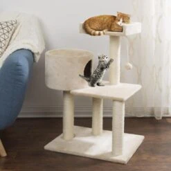 Timberlake Petmaker 3 Tier Cat Tree Condo In Tan