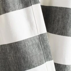 Safavieh Rafina 52"x96" Window Panel In Grey/White Stripe -Home Decoration Series 52360443 3