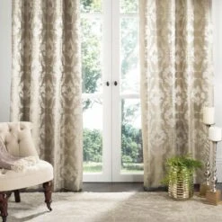 Safavieh Perama 52"x84" Window Panel In Beige