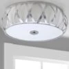 Safavieh Charing 15.4" 2-Light Flush Mount In Chrome -Home Decoration Series 52962487 1