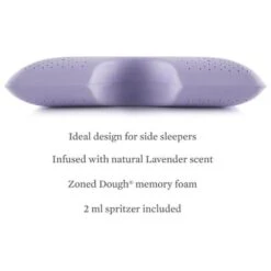 Malouf Queen Shoulder Dough Cooling Pillow In Lavender -Home Decoration Series 53005385 3