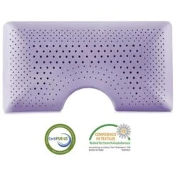 Malouf Queen Shoulder Dough Cooling Pillow In Lavender -Home Decoration Series 53005385 4