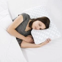 Malouf Queen Shoulder Dough Cooling Pillow In Lavender -Home Decoration Series 53005385 5