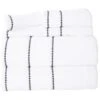 Timberlake Lavish Home 6-Piece Quick Dry Towel Set In White -Home Decoration Series 53449344 1
