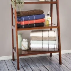 Timberlake Lavish Home 6-Piece Quick Dry Towel Set In White -Home Decoration Series 53449344 4