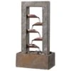 Kenroy Spillway Table Fountain In Slate And Copper