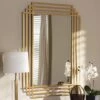 Baxton Studio Kalinda Accent Wall Mirror In Antique Gold -Home Decoration Series 53800017 1