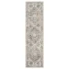 Nourison Fusion 2'2" X 7'6" Cream And Grey Runner 1 Nourison Fusion 2'2" X 7'6" Cream And Grey Runner -Home Decoration Series 5402898 1
