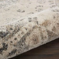 Nourison Fusion 2'2" X 7'6" Cream And Grey Runner -Home Decoration Series 5402898 4