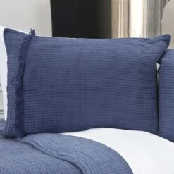 Rizzy Home Windsor Donny Osmond 20" X 36" King Sham In Indigo