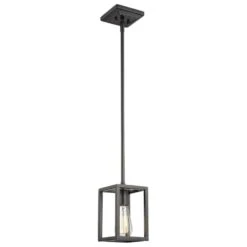 Golden Lighting Wesson Mini Pendant In Black