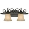 Golden Lighting Belle Meade 2-Light Bath Vanity In Rubbed Bronze