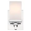 Golden Lighting Maddox 1-Light Wall Sconce In Chrome