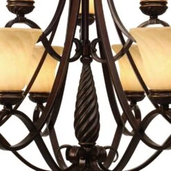 Golden Lighting Torbellino 9-Light 2 Tier Chandelier In Cordoban Bronze 8 Golden Lighting Torbellino 9-Light 2 Tier Chandelier In Cordoban Bronze -Home Decoration Series 54408745 2