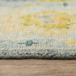 RIZZY Envision Scrolls Bulbs 10' X 14' Gray And Beige Area Rug -Home Decoration Series 5445921 6