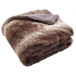 Safavieh Faux Luxe Queen Throw In Chocolate