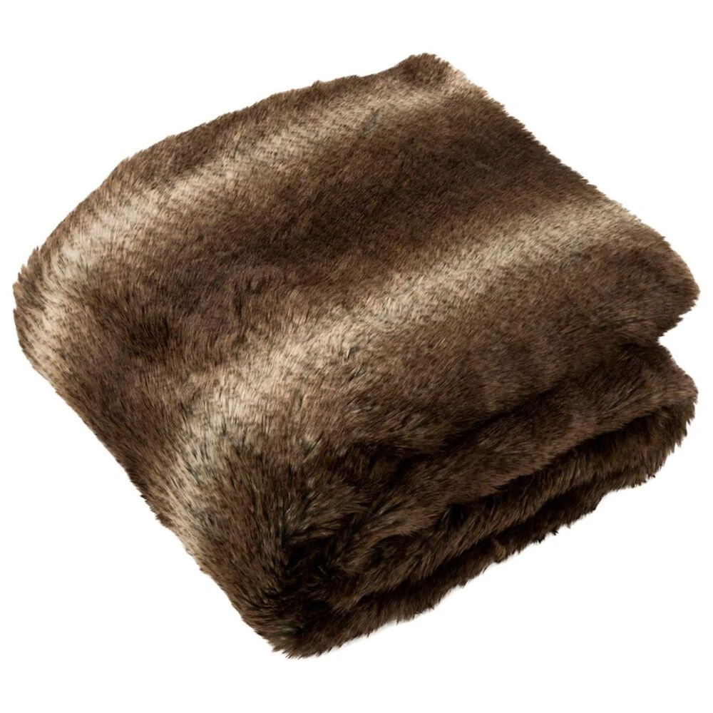 Safavieh Faux Luxe Queen Throw In Chocolate 5 Safavieh Faux Luxe Queen Throw In Chocolate - Image 3